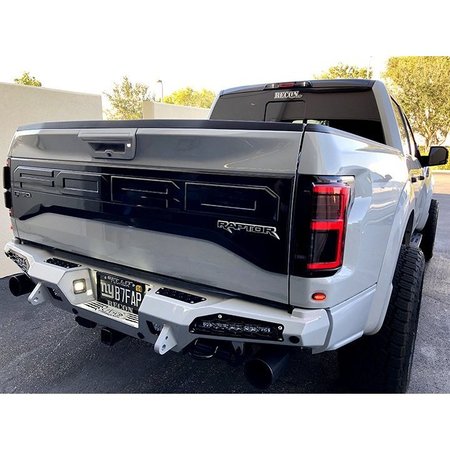 Recon 15-17 F150/17-19 RAPTOR LED TAILLIGHTS-SMOKED LENS DRIVER/PASSENGER 264268LEDBK